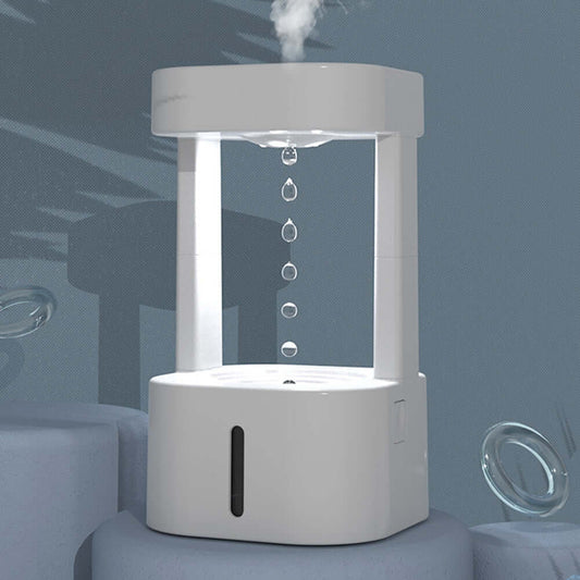 Anti Gravity Water Droplet Humidifier showcasing captivating design and functionality in a modern setting.