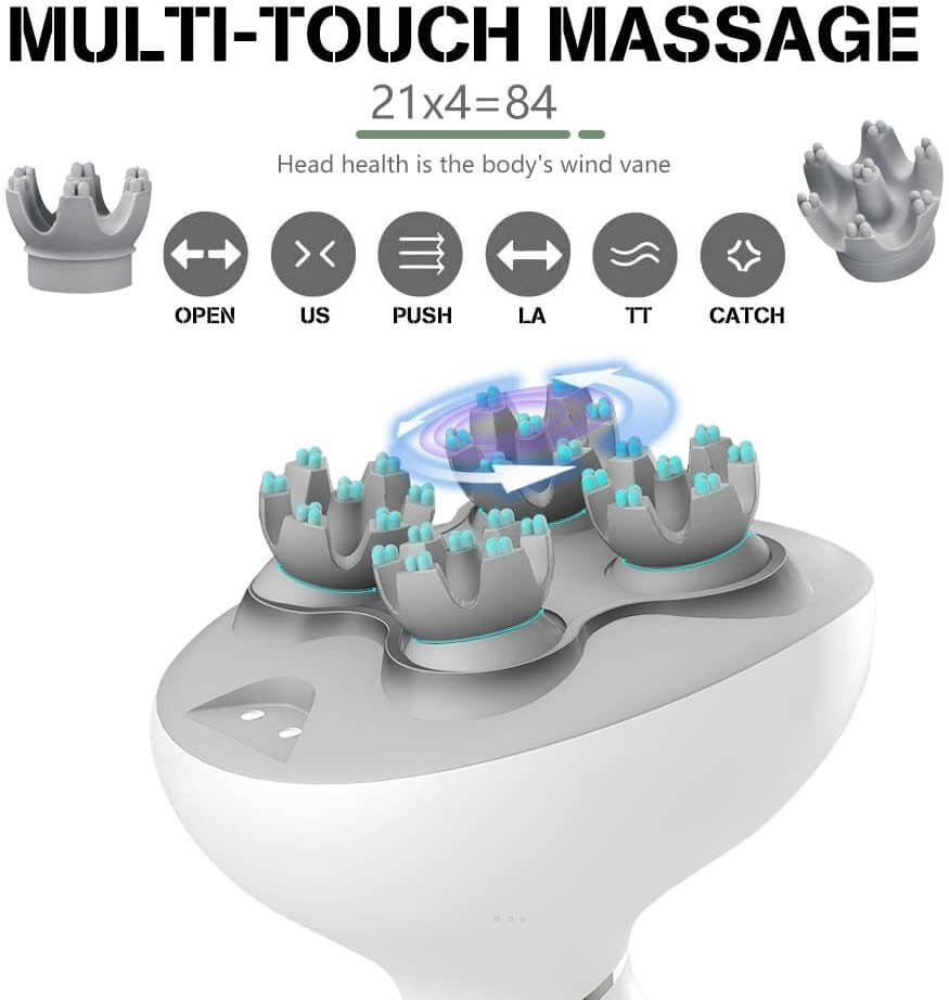 Electric Massager for Head with Multi-Touch Massage Technology and High-Strength ABS Material for Relaxation and Comfort