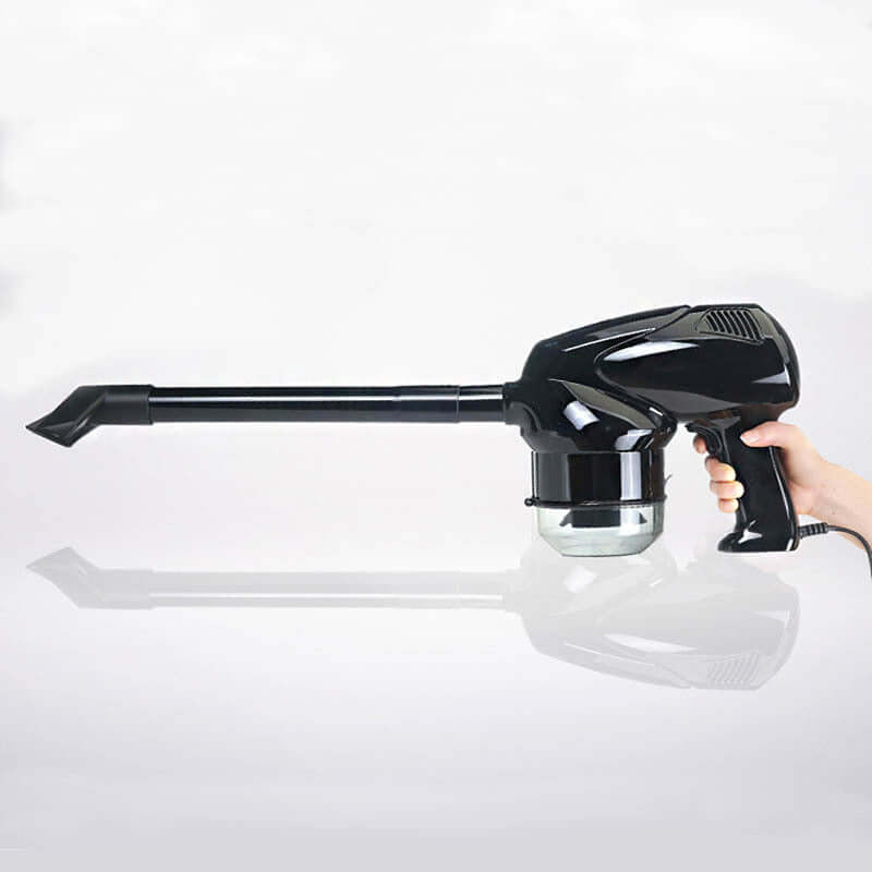 Hand Held Vacuum Cleaner showcasing a sleek black design, perfect for efficient and portable cleaning solutions.