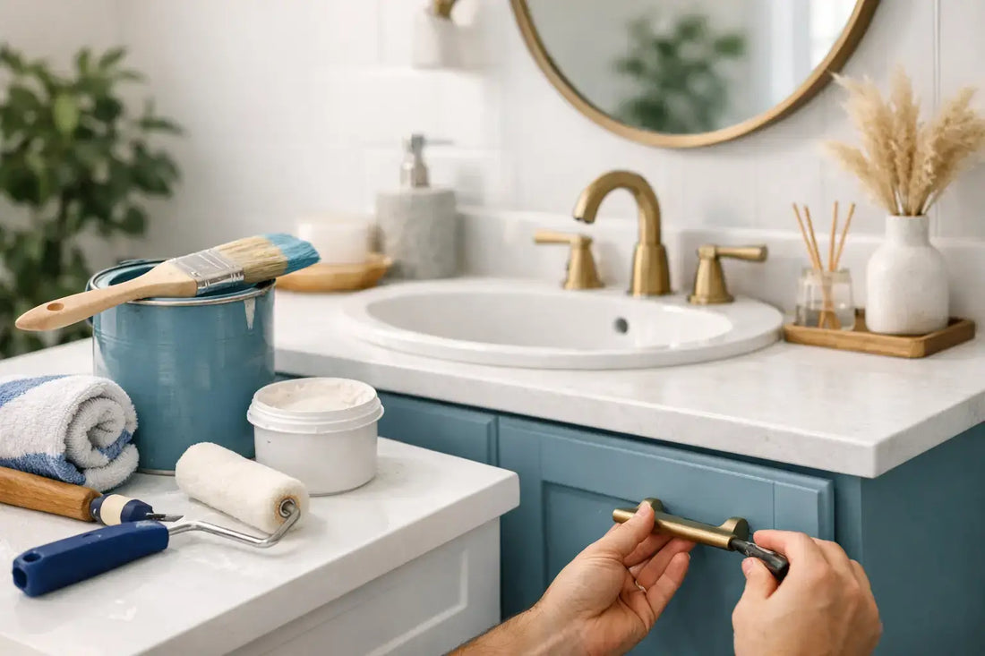 How to Refresh a Bathroom Vanity Fast
