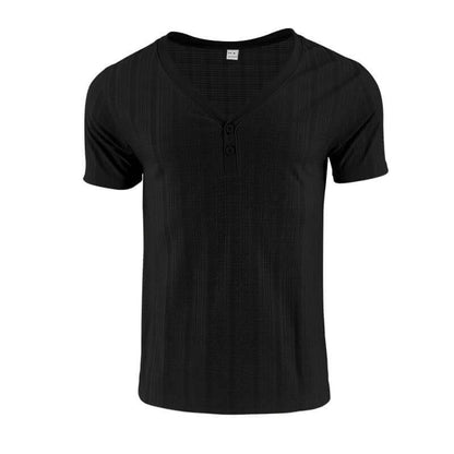Black V Neck Loose T-Shirt for versatile casual and stylish wear