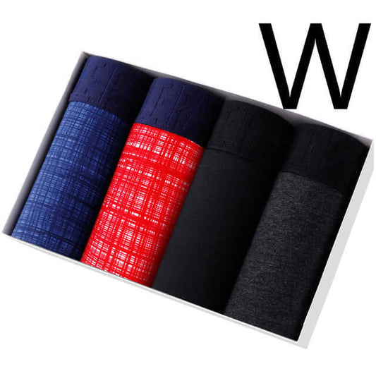 Casual Boxer Briefs Pack featuring colorful designs in a sleek box, perfect blend of style and comfort for everyday wear.