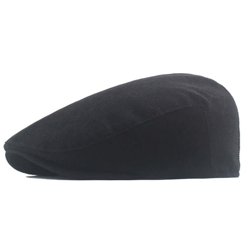 Classic black Peaky Blinder Cap, a blend of timeless elegance and modern style for any fashion-forward wardrobe.