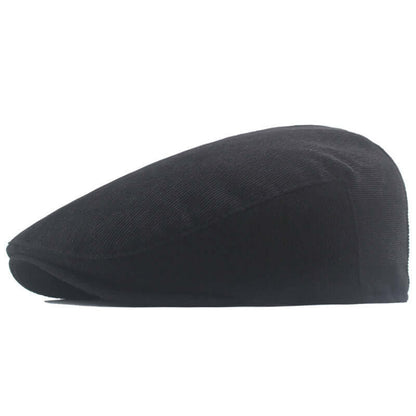 Classic black Peaky Blinder Cap, a blend of timeless elegance and modern style for any fashion-forward wardrobe.