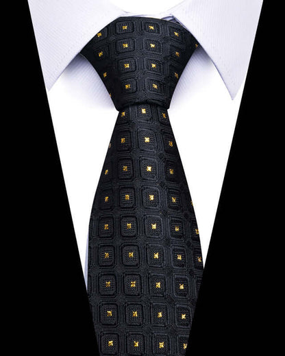 Elegant Business Professional Tie with geometric pattern, perfect for elevating your formal attire.