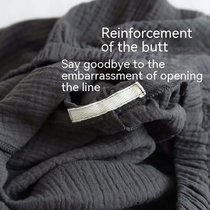 High-quality male pajama fabric with reinforced stitching for durability and comfort in transitional seasons.