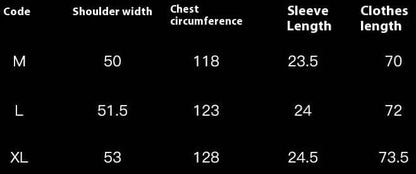 Size chart for Italian Style Shirt with M, L, XL measurements in shoulder width, chest, sleeve, and clothes length.