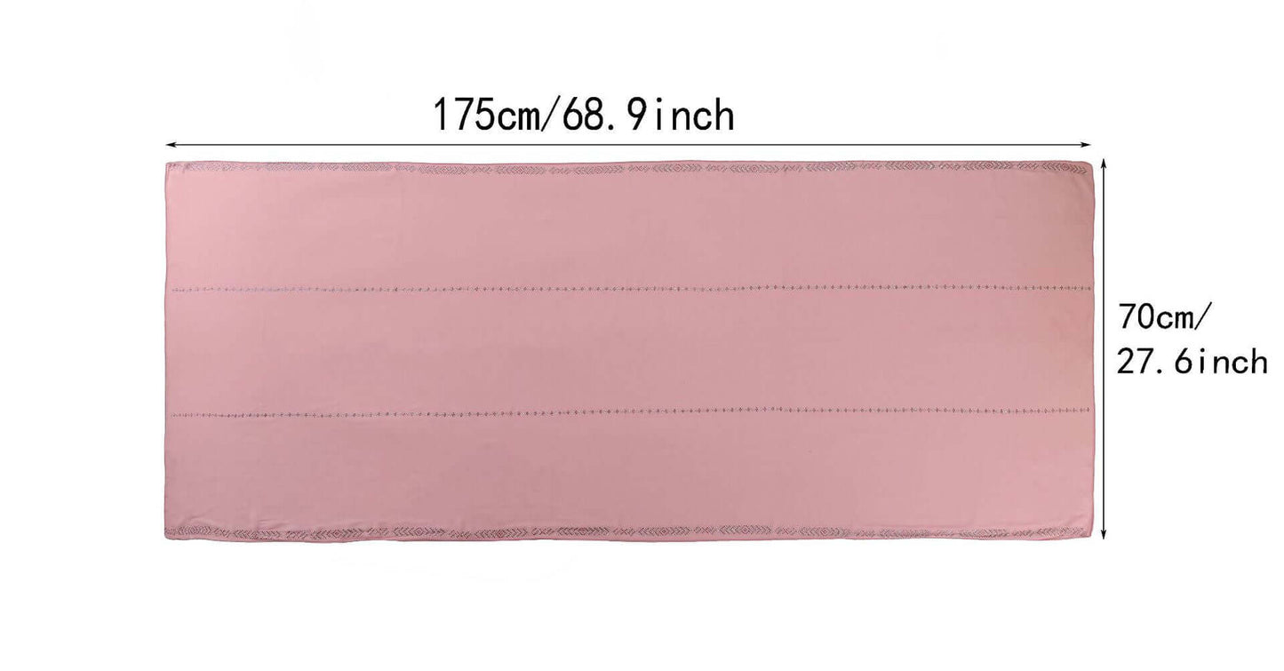 Ladies Chiffon Scarf in pink, measuring 175x70 cm, soft chiffon material, versatile styling, perfect accessory for any outfit.