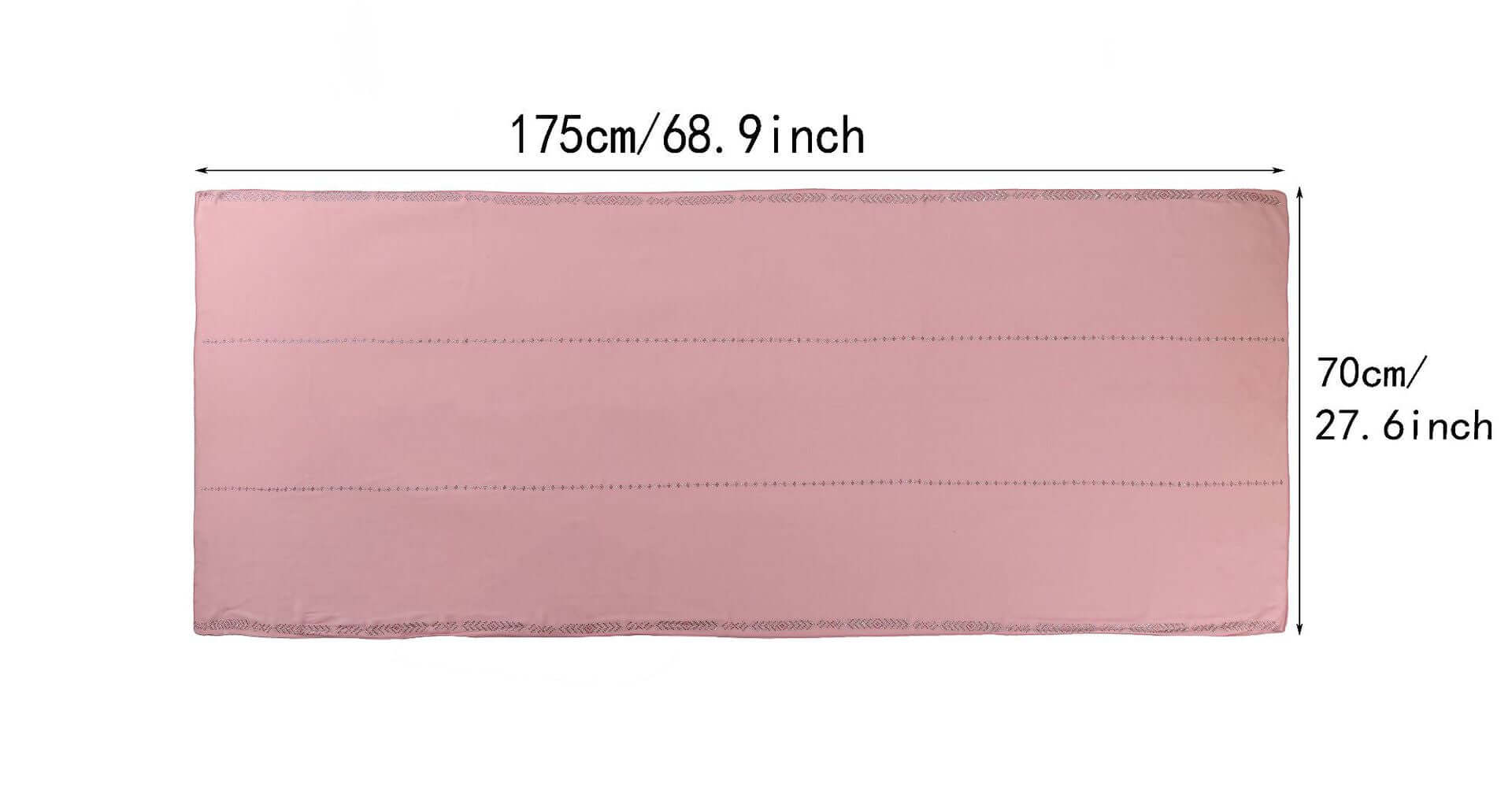 Ladies Chiffon Scarf in pink, measuring 175x70 cm, soft chiffon material, versatile styling, perfect accessory for any outfit.