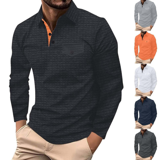Polo Checkered Shirt in various colors, featuring long sleeves and a stylish design. Perfect for casual and semiformal occasions.