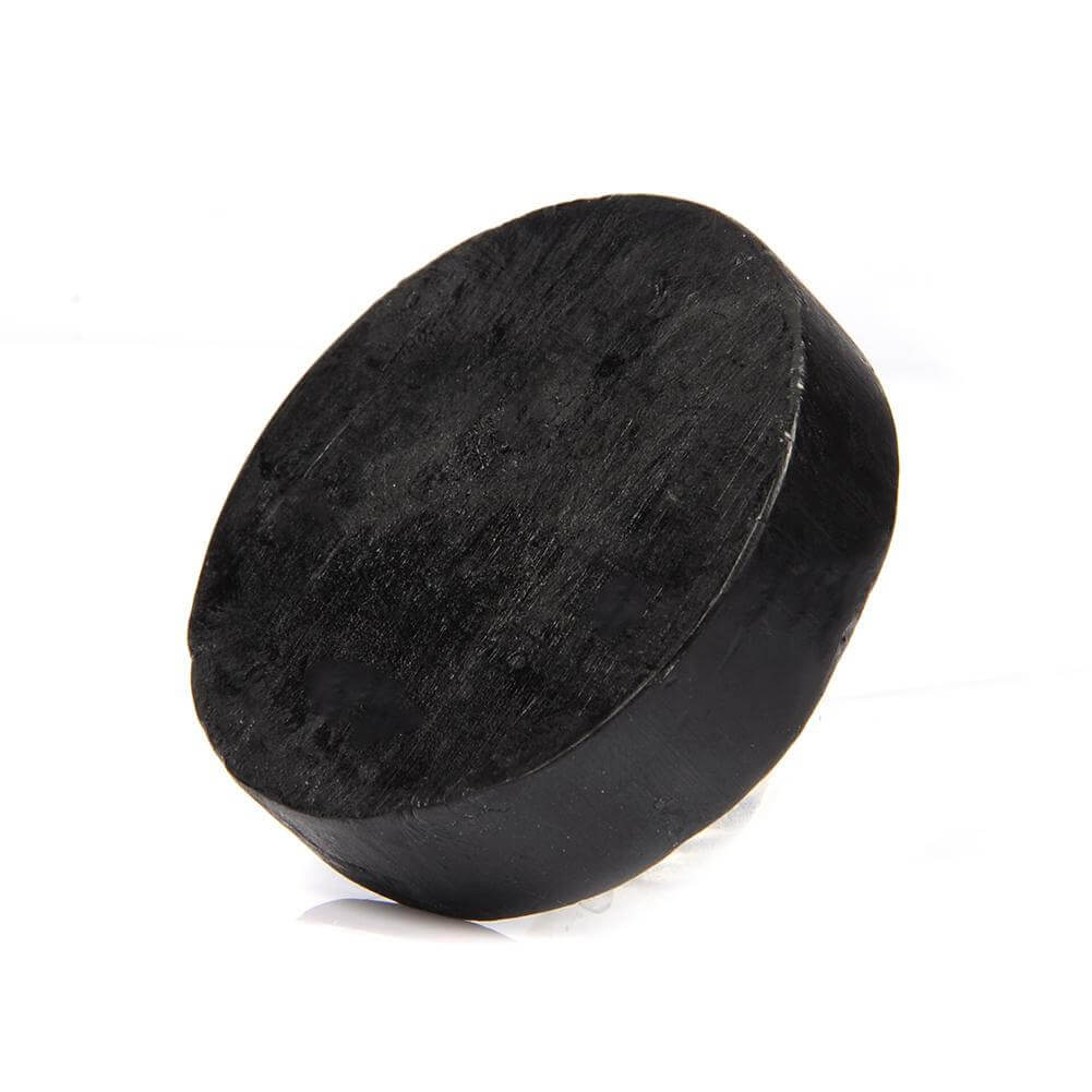 Charcoal Bamboo Soap bar made with lavender essential oil, ideal for all skin types. Shelf life of three years for enhanced skincare.