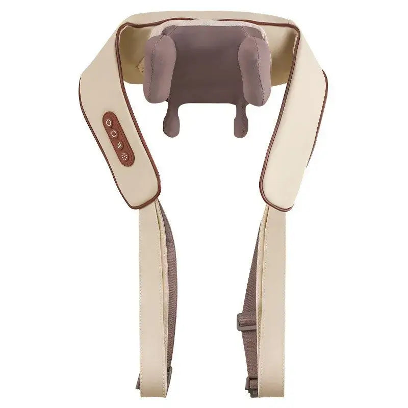 Deep Kneading Massager with PU leather, rechargeable design, and mechanical controls for ultimate relaxation.