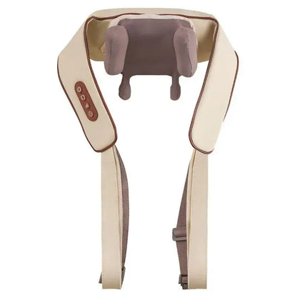 Deep Kneading Massager with PU leather, rechargeable design, and mechanical controls for ultimate relaxation.
