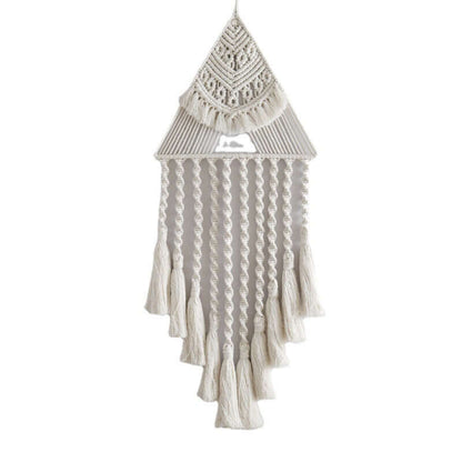 Dream Catcher Home Decor featuring intricate macrame design and elegant tassels, perfect for enhancing your space.