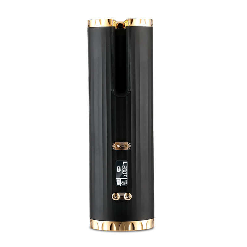 Sleek Hair Curler Automatic with digital display for effortless styling, featuring anti-scalding design and rechargeable power.