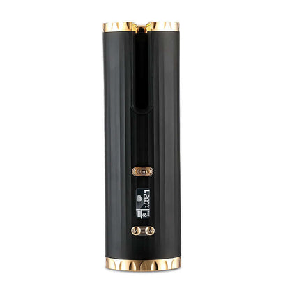 Sleek Hair Curler Automatic with digital display for effortless styling, featuring anti-scalding design and rechargeable power.