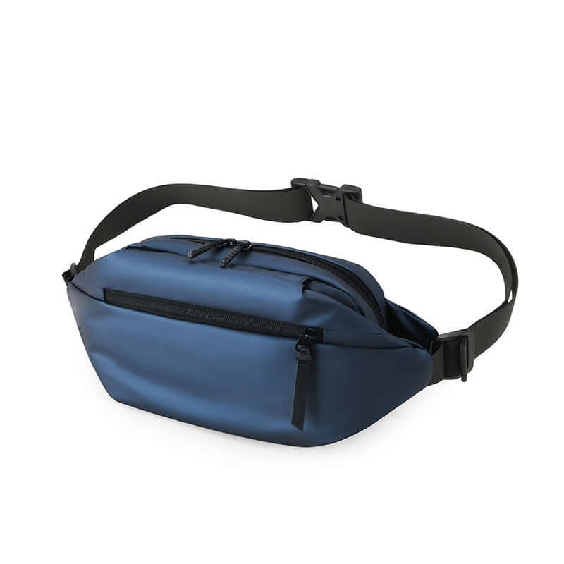 Stylish High Capacity Waist Bag with waterproof fabric, featuring ample storage and sleek design for active lifestyles.