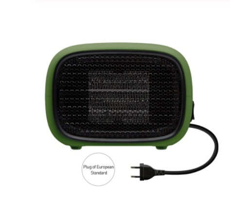 Home Depot Mini Heater with European standard plug, compact design for efficient home heating, perfect for cozy spaces.