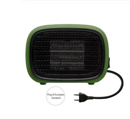 Home Depot Mini Heater with European standard plug, compact design for efficient home heating, perfect for cozy spaces.