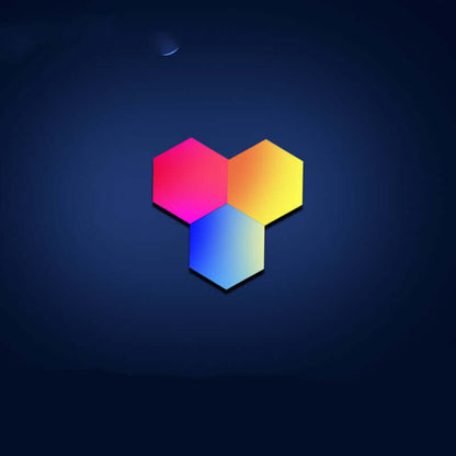 Colorful honeycomb design symbolizing the Honeycomb Bedroom Wall Lamp aesthetic.