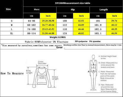 Size chart for lace wide leg trousers with measurements in cm and inch, showing waist, hip, length, and how to measure guide.