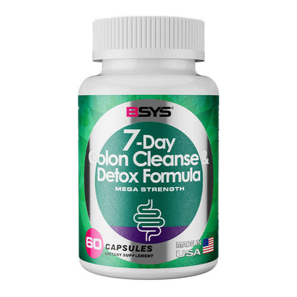 Natural Cleanse Detox Formula bottle with 60 capsules for digestive health and body detoxification.