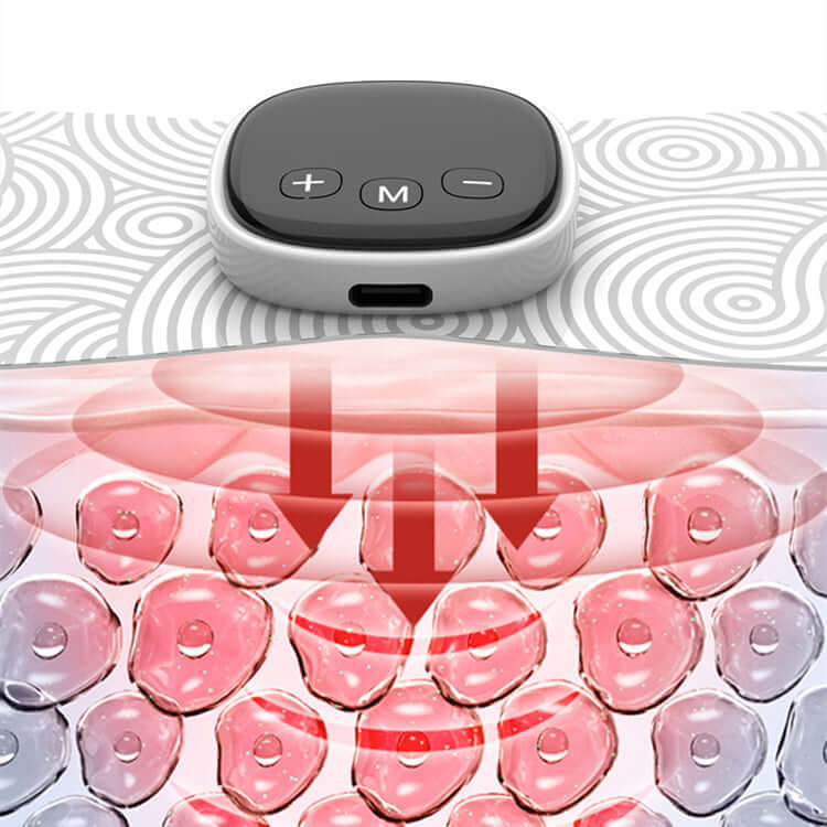 Alt Tag: Neck and Shoulder Massager with wireless remote control, featuring infrared therapy for soothing muscle relief.