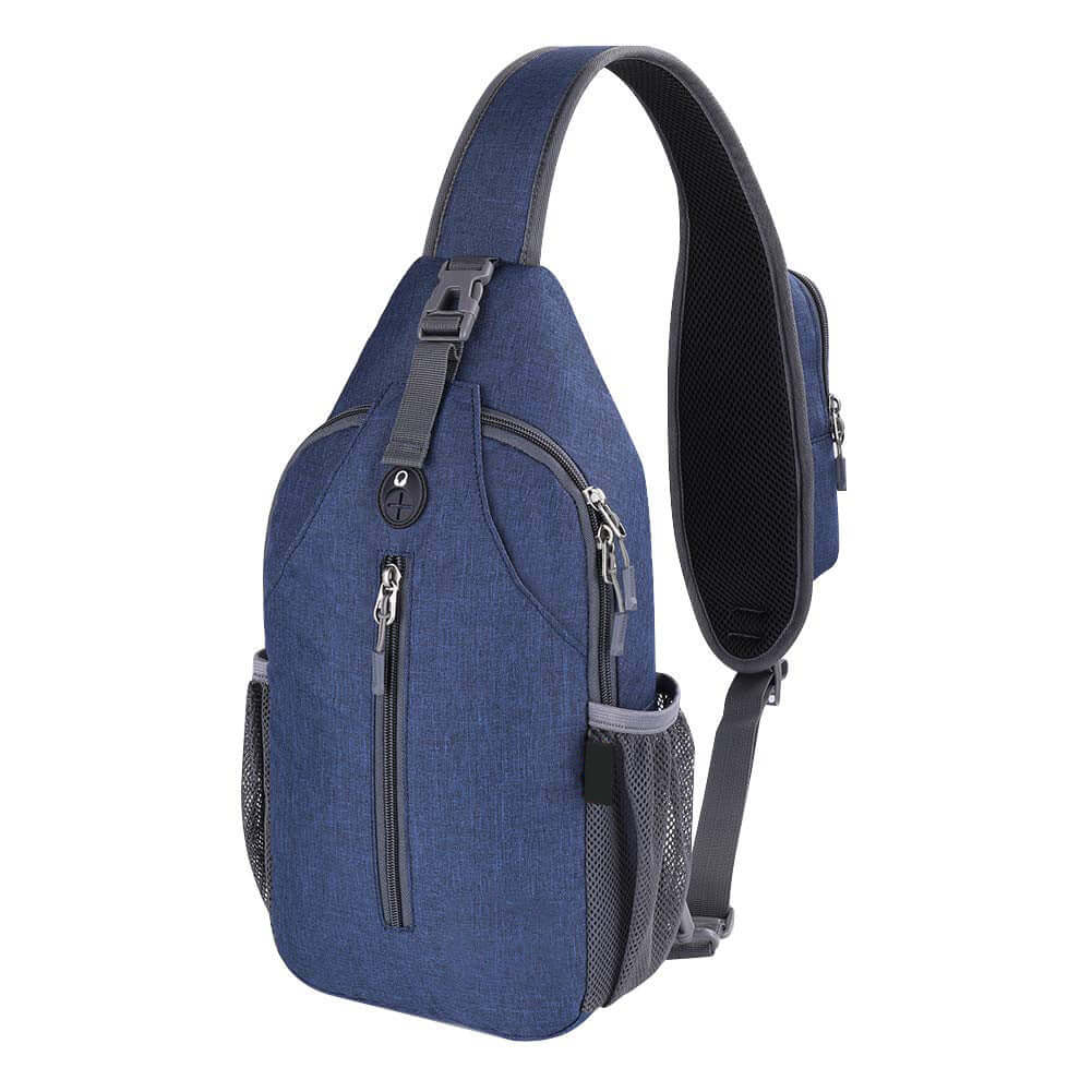 Stylish and durable blue Outdoor Crossbody Shoulder Bag made of nylon, perfect for outdoor excursions and daily use.