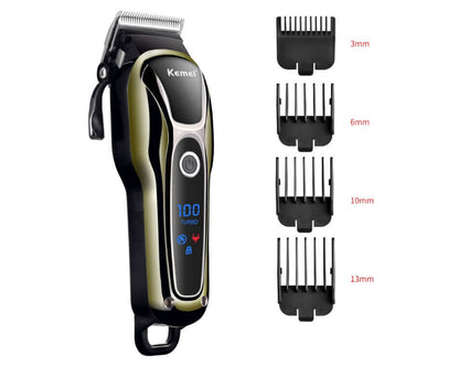 Professional Hair Cut Trimmer with multiple clipper attachments for precision grooming.