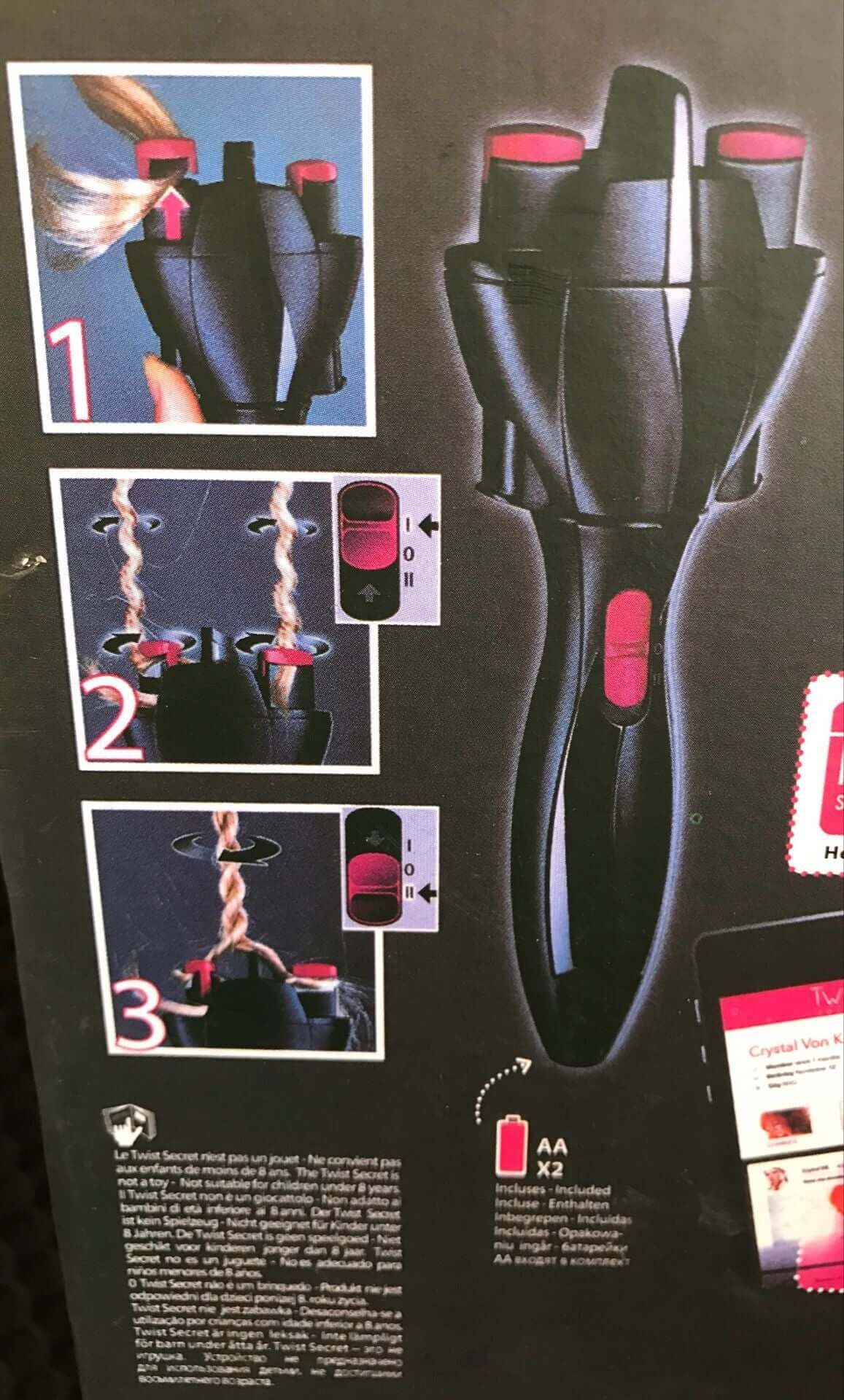 Steps to use the Machine for Braiding Hair, featuring ergonomic design for efficient hairstyling.