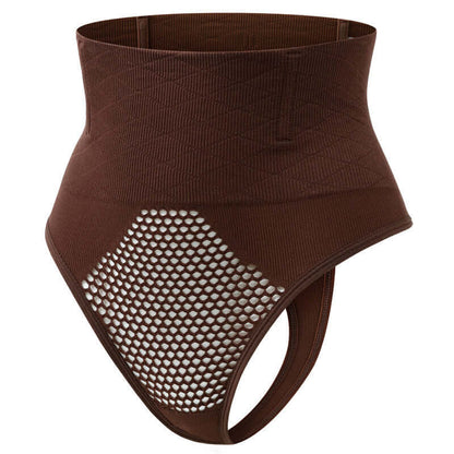 Slim Body Shaper in brown, breathable nylon fabric, offers lumbar support and comfort in XS to 3XL sizes. Available in Black and Light Brown.