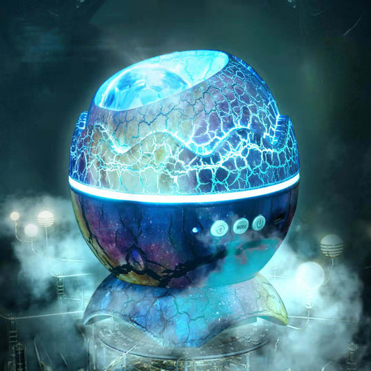 Starlight Galaxy Projector featuring a stunning, colorful cracked design that projects a celestial ambiance.