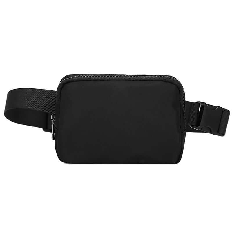 Black Nylon Crossbody Pouch Bag for men, featuring waterproof and lightweight design, perfect for modern functionality and style.