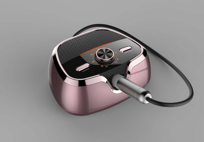 Nail Polisher Tool with manual and foot controls, capable of 35,000 RPM for versatile nail care, shown in elegant design.