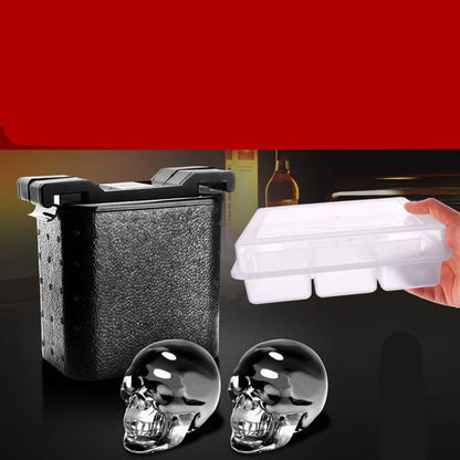 Innovative Whiskey Ice Mold Tray with Skull Molds, perfect for chilling drinks in style. Ideal for enhancing your drinking experience.